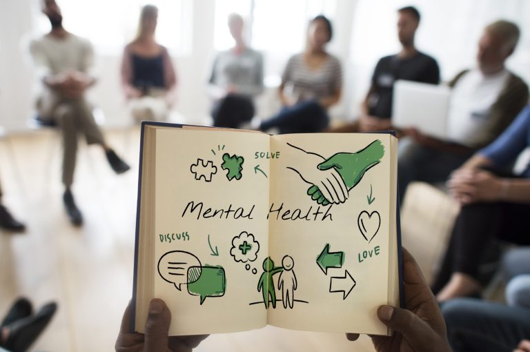 Mental health care sketch diagram